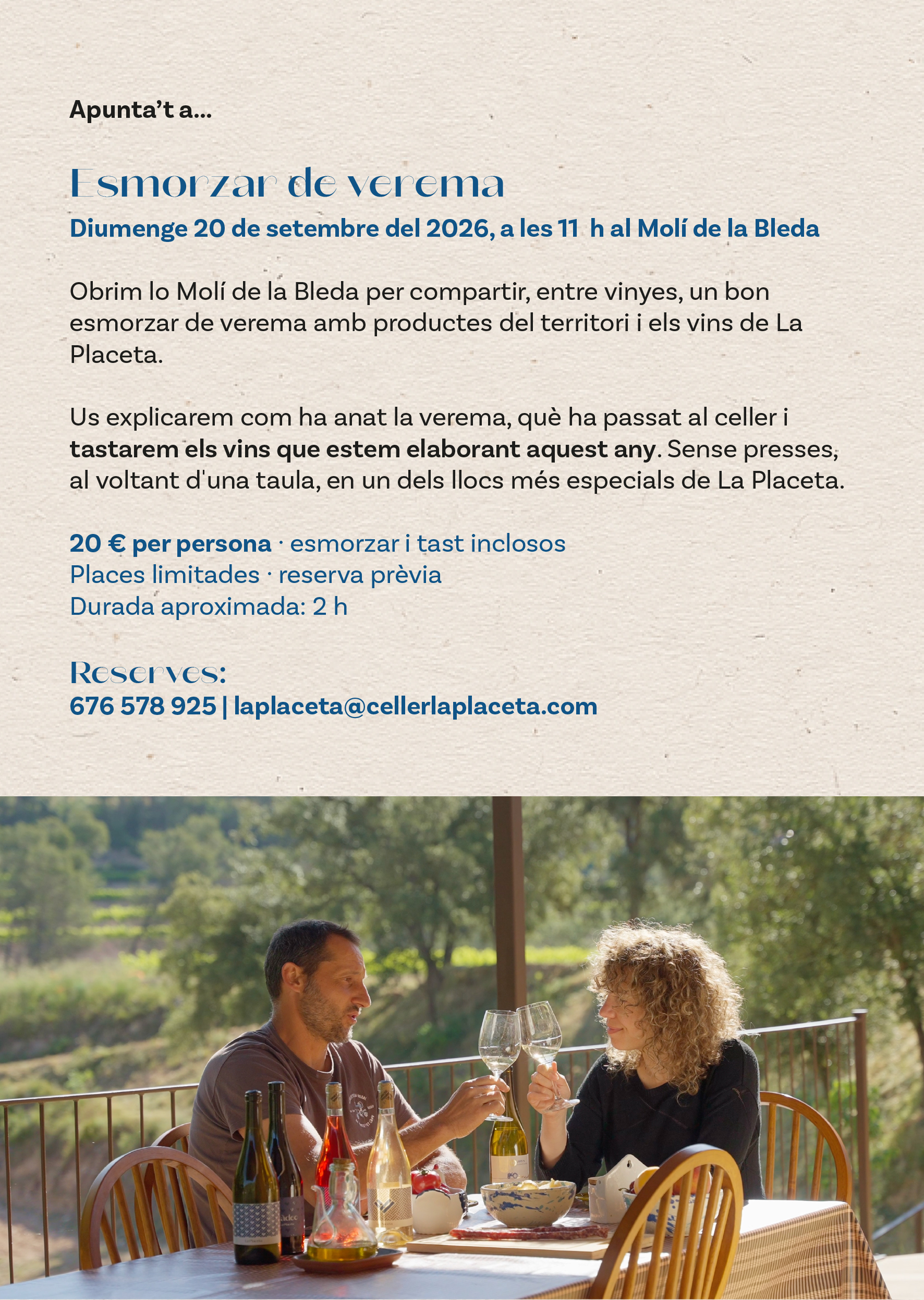 Esmorzar de verema 2026